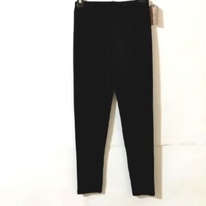 TRUE CRAFT GIRLS BLACK RIBBED STRAIGHT LEG PANTS SIZE MEDIUM NWT